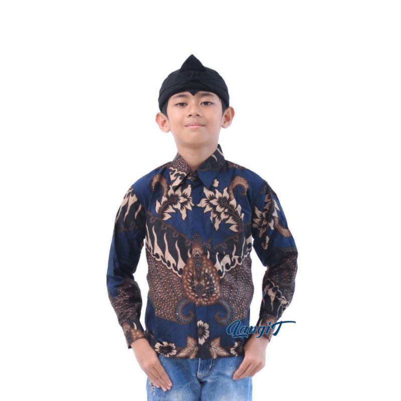 Kemeja Batik Anak/batik anak/baju batik anak laki laki umur 2-12 tahun hem batik anak-