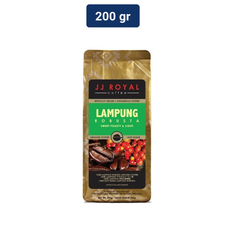 

JJ Royal Coffee Lampung Robusta Ground Bag 200gr