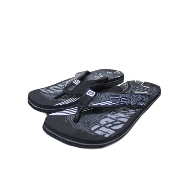 89stories - Sandal Gunung / Sendal Jepit Casual Pria Ando Ernesto in Black Grey