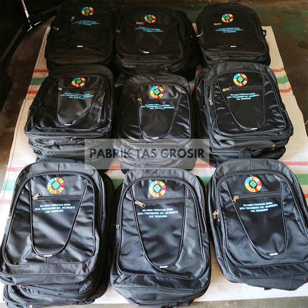 PESANAN GROSIR TAS SABLON SEMINAR SOUVENIR RELAWAN PENDATAAN SDGS GROSIRAN TAS HARGA TERJANGAKAU