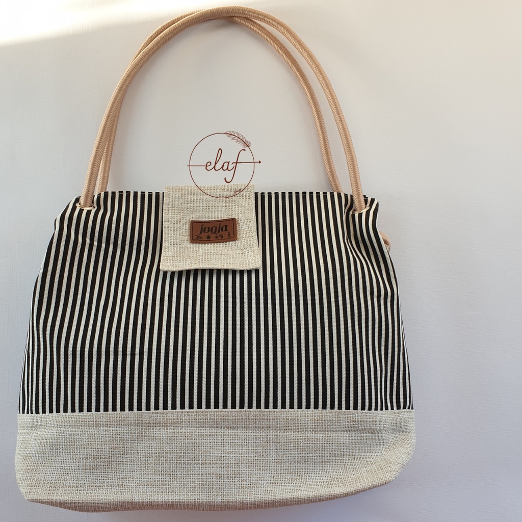 Tote bag Resleting  |Tote Bag Kanvas |  Tas Kanvas | Tas Jogja Malioboro