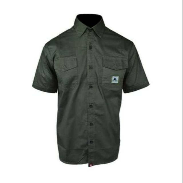 Kemeja Pria Avtech Workshirt Lengan Pendek - Kemeja Avtech