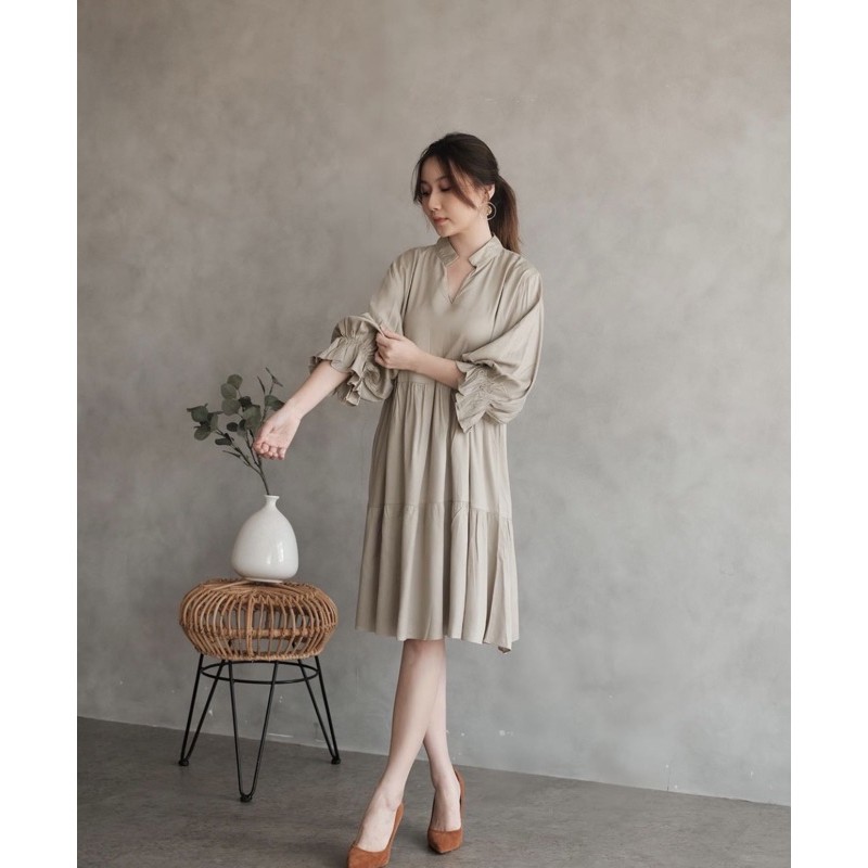 KO MOON YOUNG DRESS DEL31121 DRES BUMIL MODEL RUFFLE ALA KO MOON YOUNG