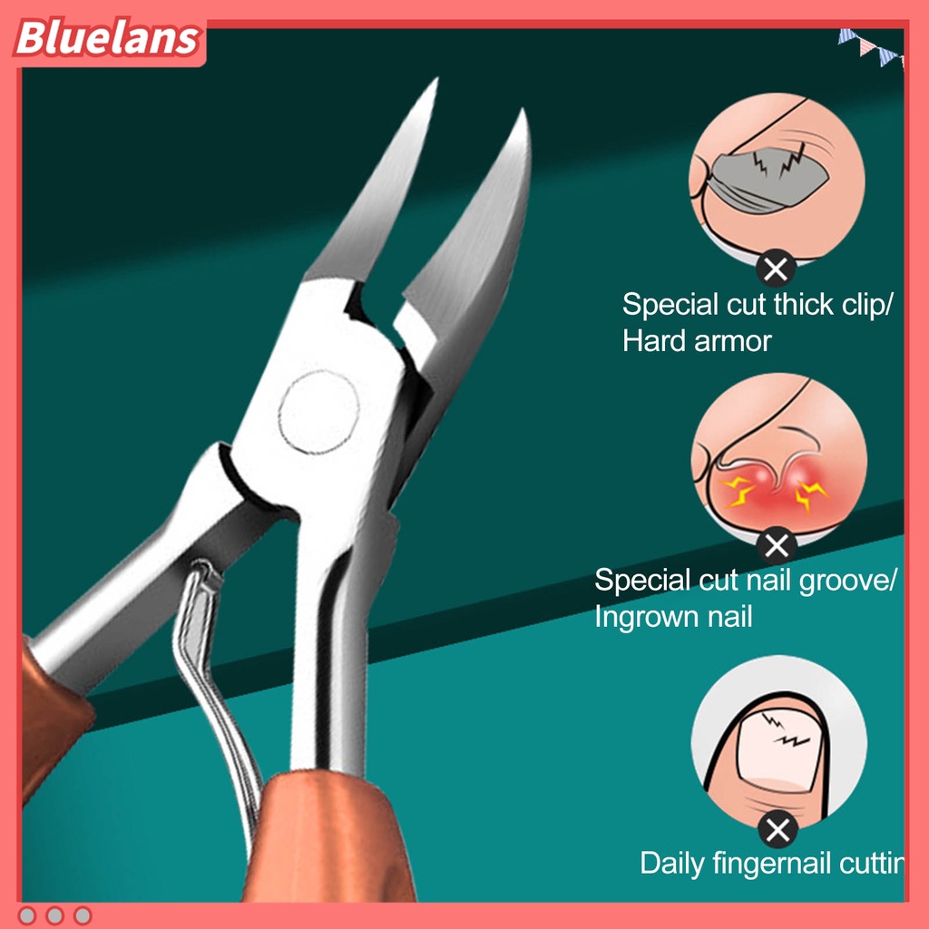 (In Stock) Kacamata Hitam Lensa Warna Warni ♡Gunting Kuku Kaki Kutikula Universal Bahan Stainless Steel Untuk Pedicure