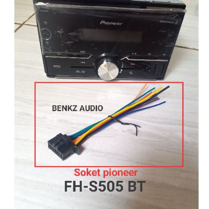 Soket headunit pioneer FH S505BT kabel socket radio tape mobil Pioneer fh s505bt
