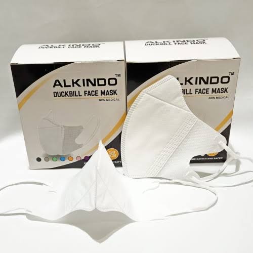 Masker ALKINDO 4PLY isi 50pcs hitam putih