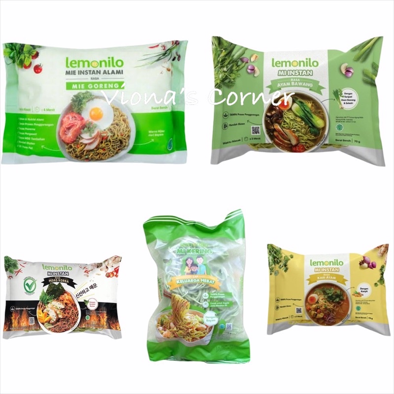 Lemonilo Mie Instant Sehat mie kuah 70gr - Mie Organik