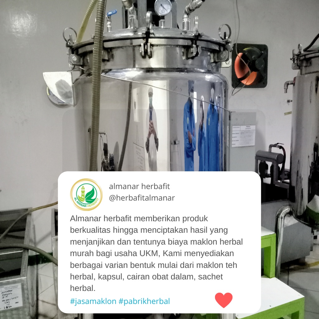 Jasa Produksi Kapsul Herbal Sari Buah Tin Almanar Herbafit Yogyakarta