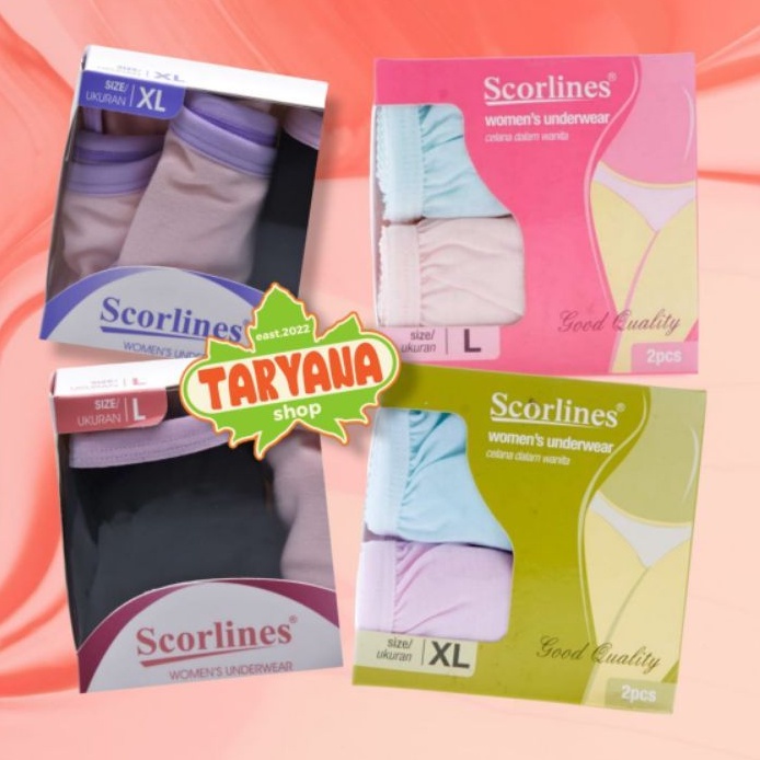 Scorlines celana dalam wanita 2 pcs