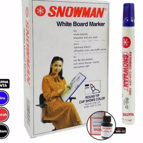 

HITZ 2021 Spidol Snowman Whiteboard Marker BG12