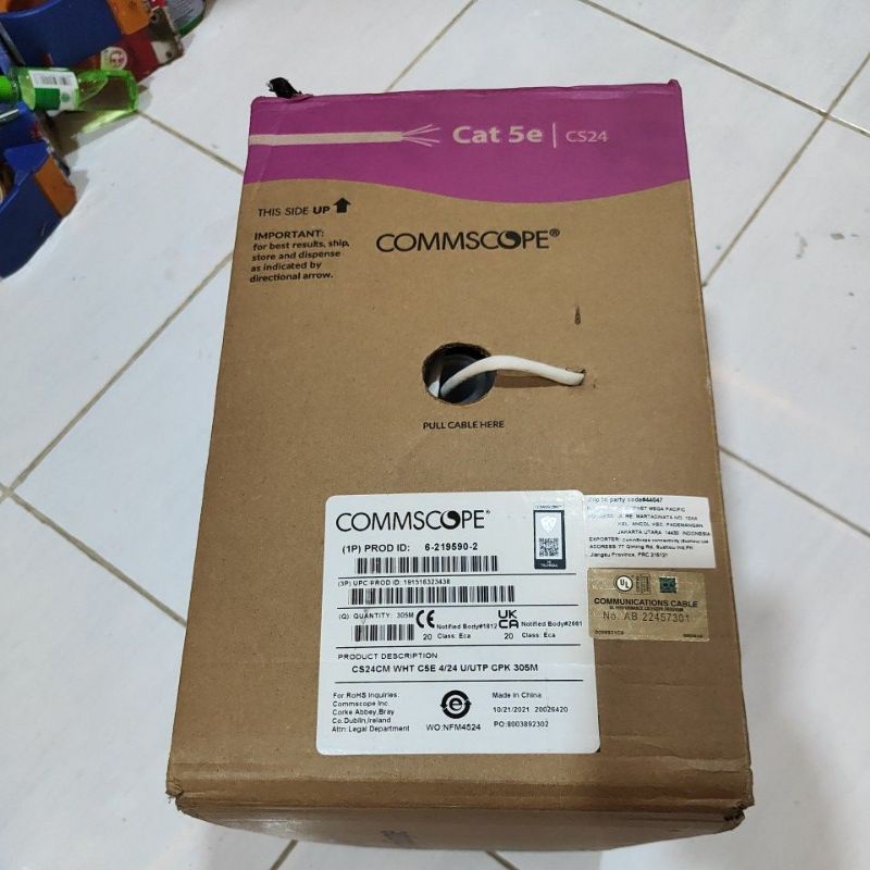 Kabel lan cat 5e commscope 305mtr