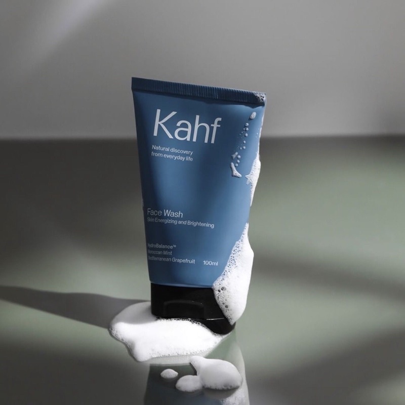 Kahf Skin Energizing and Brightening Face Wash 100 ml - Sabun Pembersih Wajah Pria Untuk Kulit Cerah Bebas Kusam