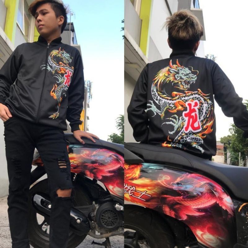 Jaket Crewneck Sukajan/ Jaket Naga