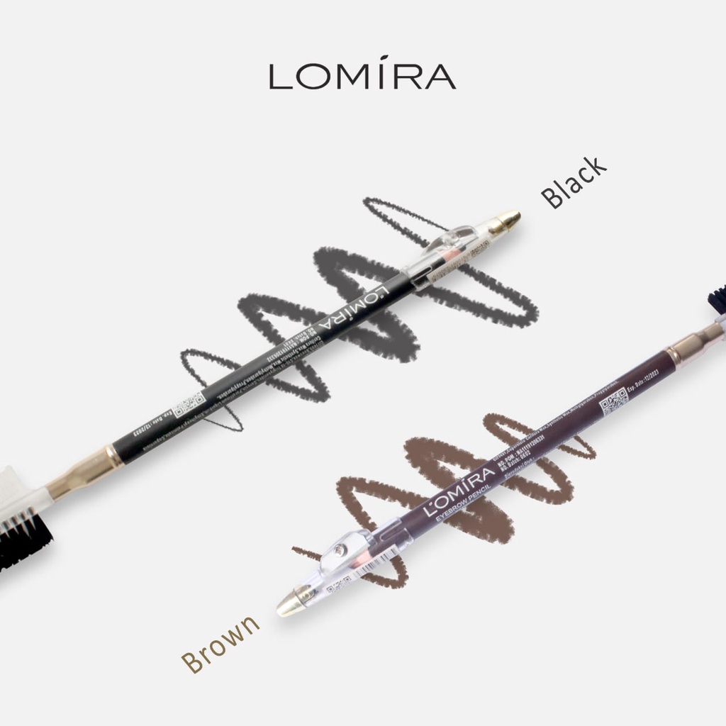 LOMIRA eyebrow pensil alis serut sisir 2in1 2,5 gr