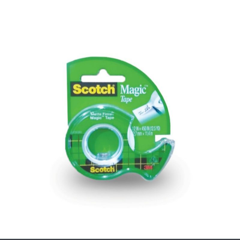 

3M scotch magic tape 1/2inch x 12.5y with dispenser cat 104