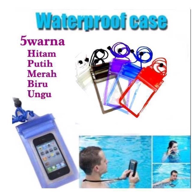 Waterproof Case XL All Handphone Ukuran XL  Sarung Anti Air