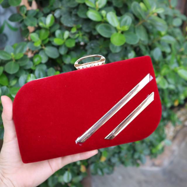 CLUTCH TAS PESTA WANITA GISEL SUEDE