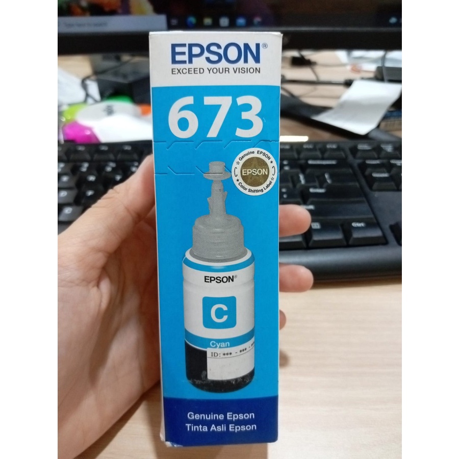 Tinta Epson T673 Tinta Refill Printer L800 L805 L850 L1800 Original