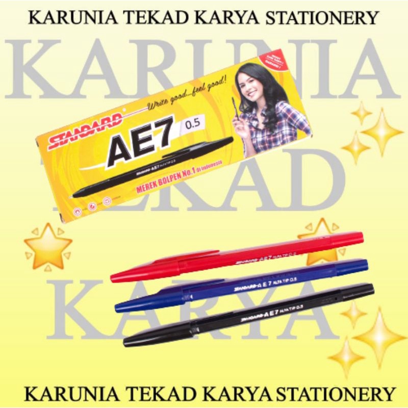 

BALPOINT STANDARD AE 7 HITAM BIRU MERAH