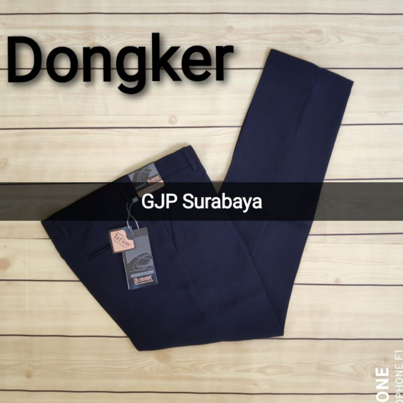 celana kantor formal kerja bahan tebal pria slimfit size 27 - 44