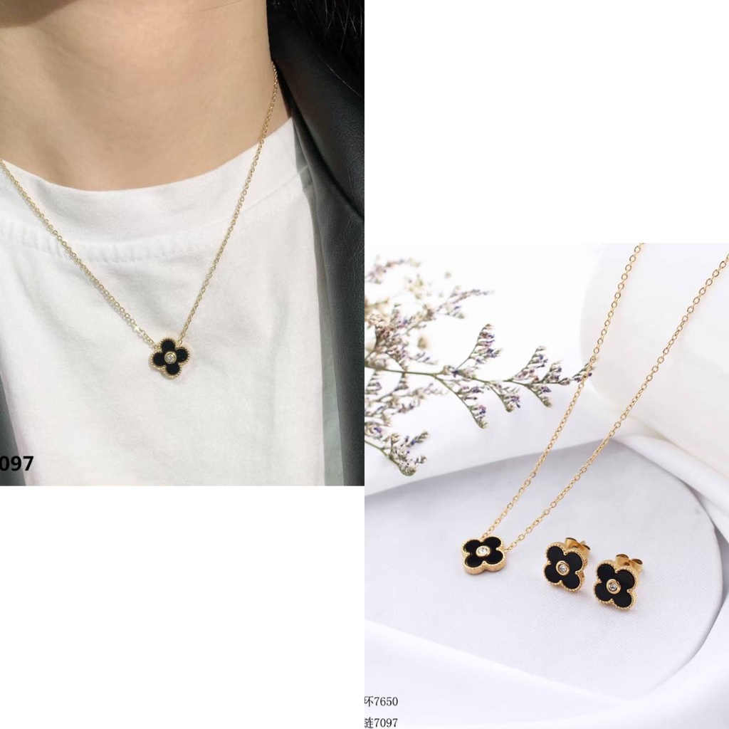 set perhiasan kalung dan anting lapis emas anti karat