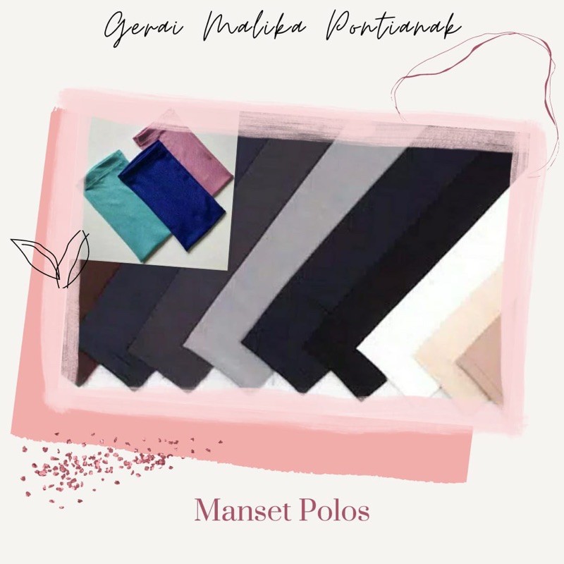 Manset polos panjang engkel pria wanita handshock tanpa jempol handsock cewek cowok muslimah daleman