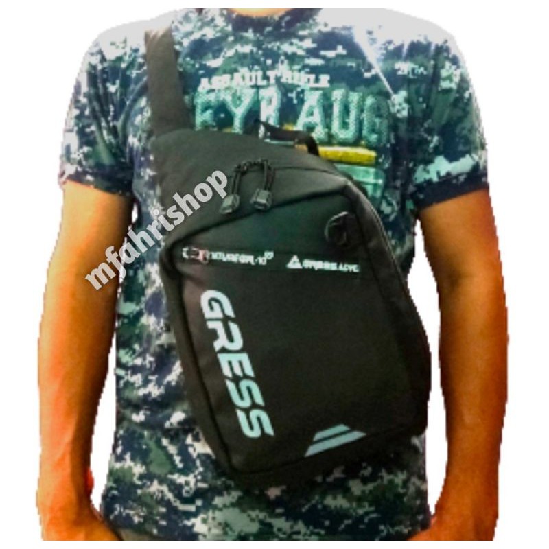 tas sling bag - slingbag pria Gress Adventure outdoor