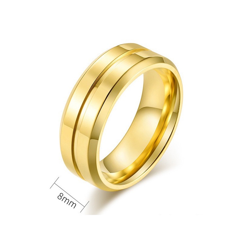 Cincin Tindik Bahan Stainless Steel Model Hollow Gaya Hip Hop Untuk Pria