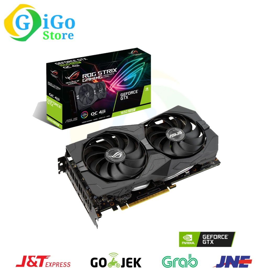 VGA Asus ROG Strix GeForce GTX 1650 Super OC 4GB GDDR6 For PC Komputer