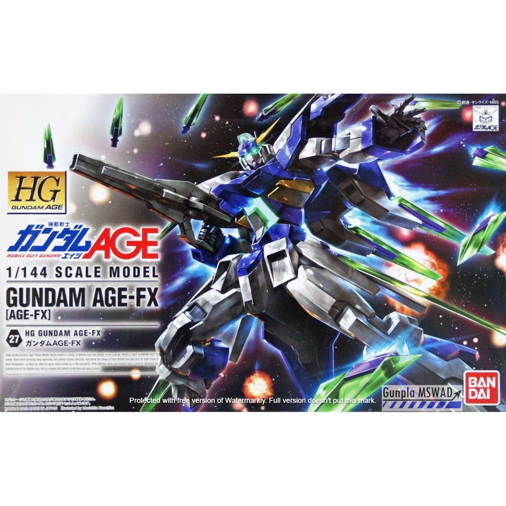 HG AGE Gundam AGE-FX 1/144