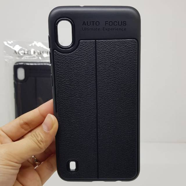 Auto Focus Samsung A10 6.2 inch Leather Soft Case Samsung A105 Ultimate Experience Motif Kukit Jeruk