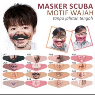 10+ Ide Masker Scuba Motif Wajah