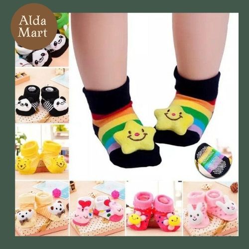 Kaos Kaki Anak 3D Timbul Lucu Unisex Anti Slip Import Korea