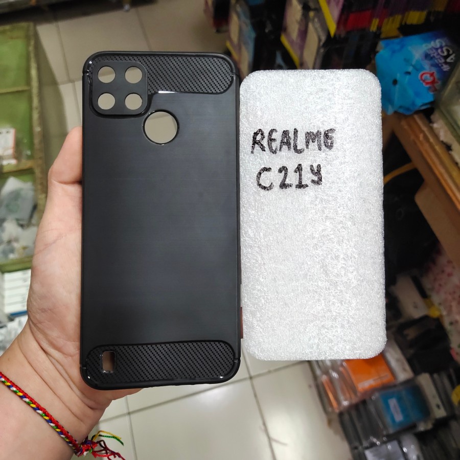 REALME 5I / REALME C3 / REALME 5 , REALME C21Y karet softcase silikon karet hitam mantap murah