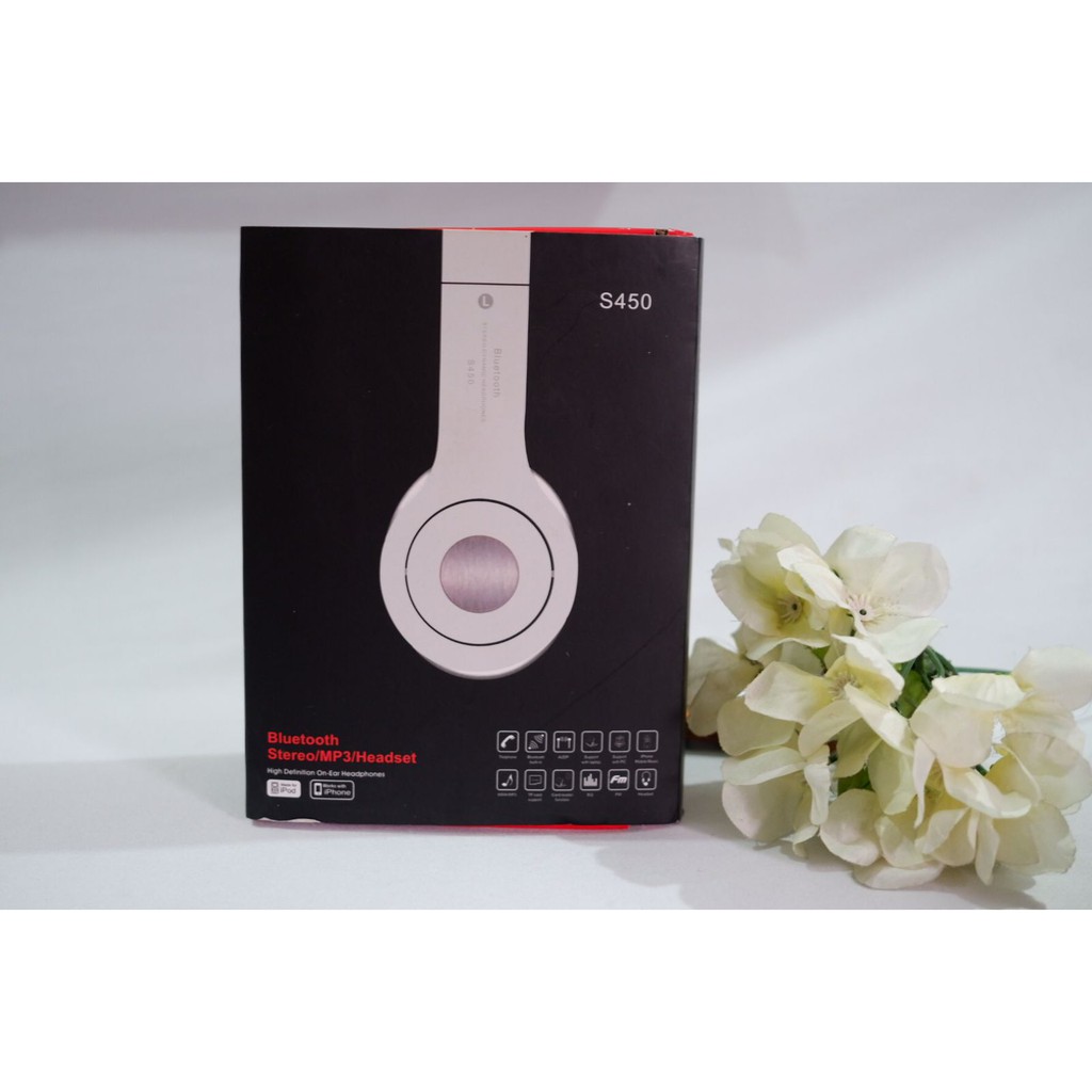 HEADPHONE/HEADSET/WIRELESS/BLUETOOTH S450/MURAH