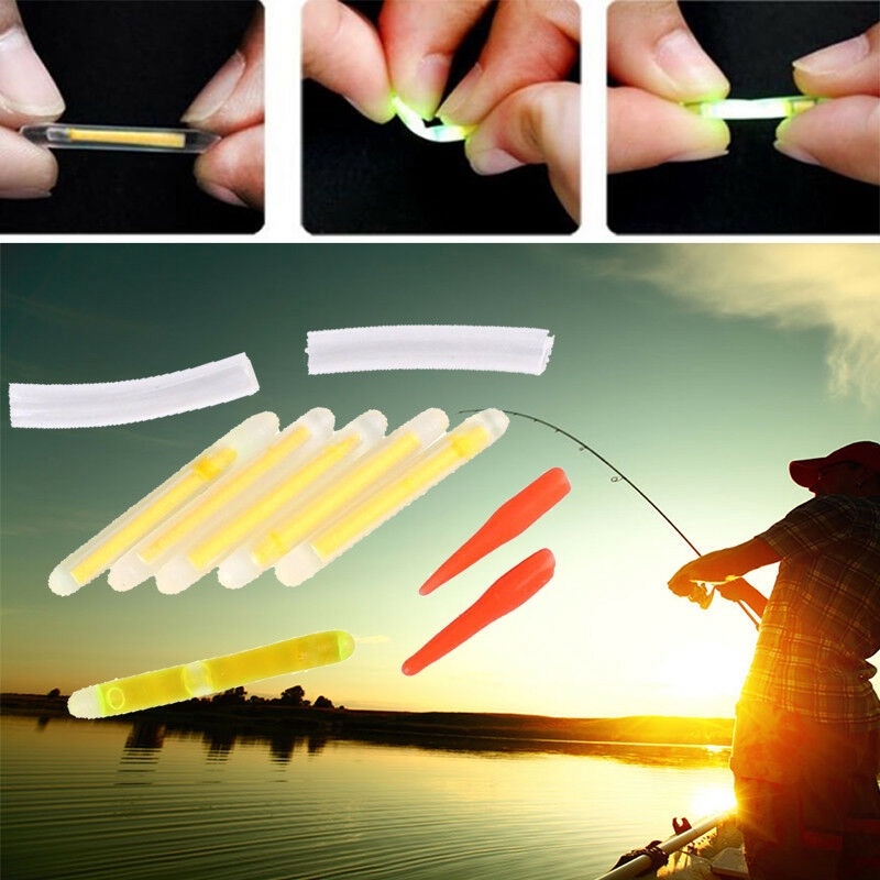 5pcs Glow Stick Fluorescent Menyala Dalam Gelap Untuk Memancing Malam Hari