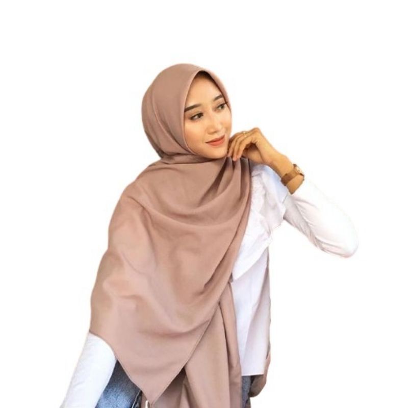 PASHMINA SQUARE INSTAN Ceruty babydoll premium