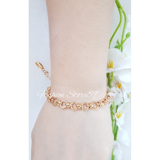 gelang rantai fashion impor xuping lapis emas 18k