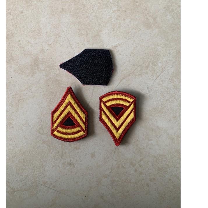 『Terlaris』 Atribut Bordir Pangkat SERTAR Topi Taruna TNI Akmil perekat (1 biji) BISA COD