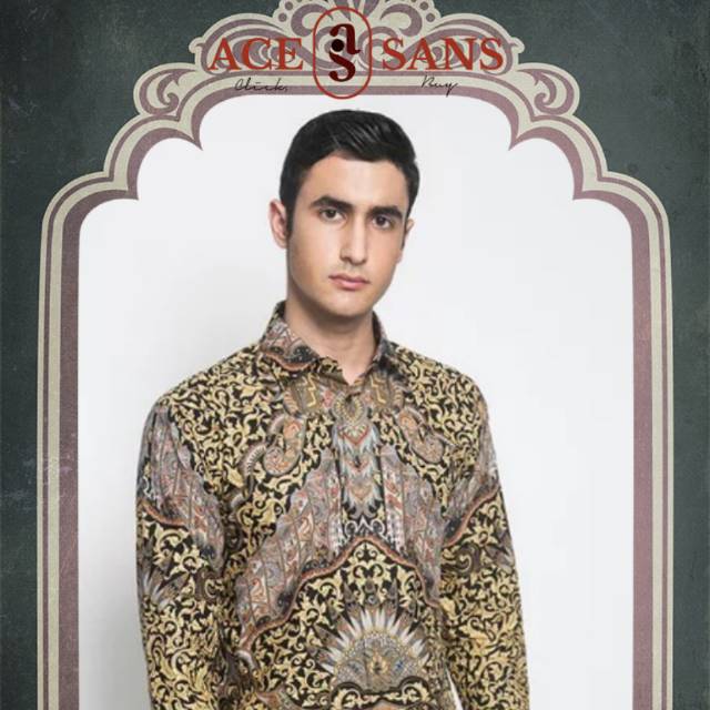 Alisan Kemeja Lengan Panjang Batik Reguler 10517B Hitam | Kemeja | Alisan | Kemeja Batik | Original