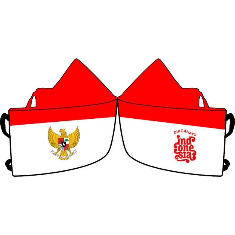 Masker merah putih kemerdekaan RI ke 7