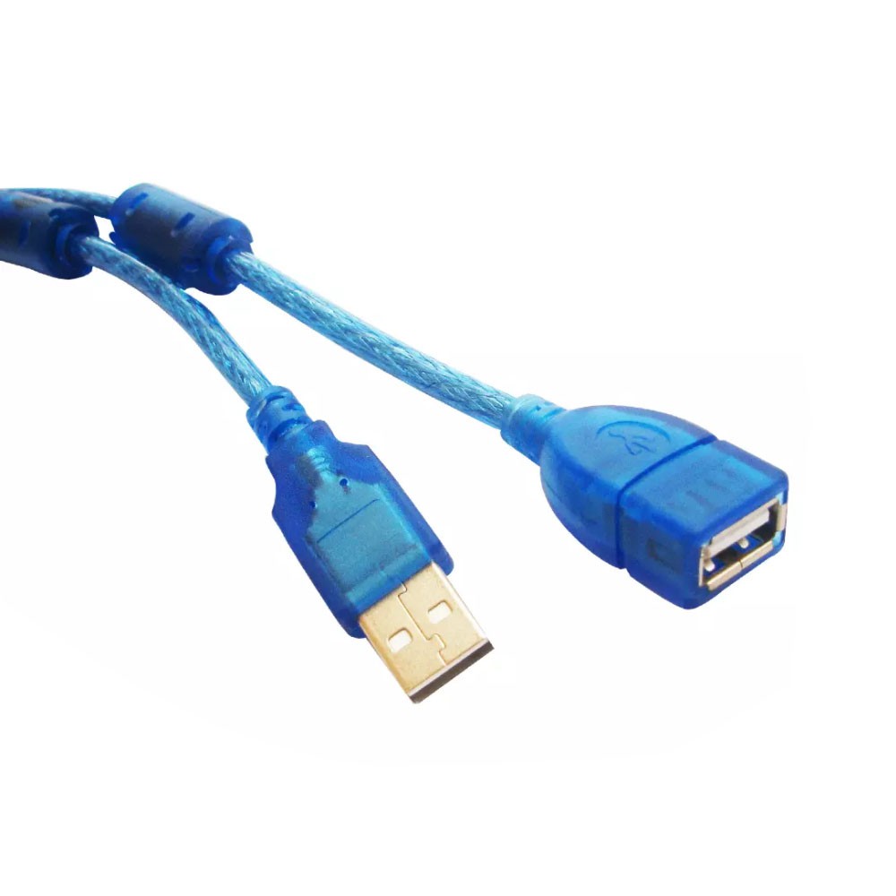 Trend-Kabel USB Extension HQ Transparan - 10M BIRU