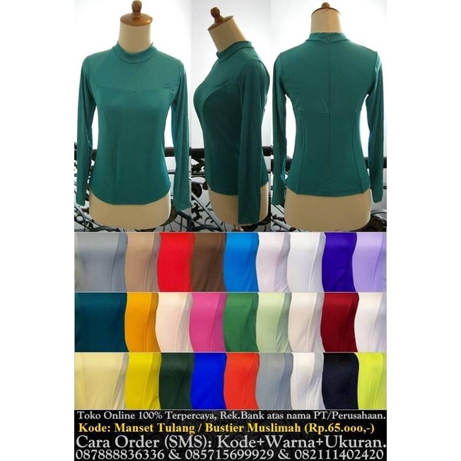 Yoza | Bustier Muslimah Tulang Manset Tulang Dalaman Kebaya Muslimah