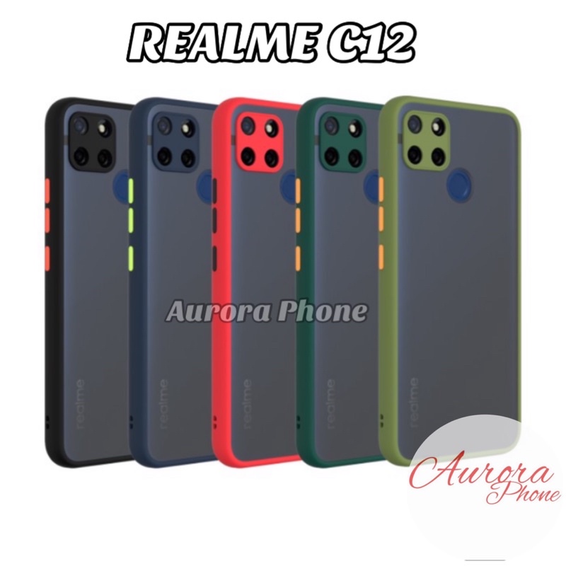 Realme C12 Frosted Camera Protection Casing Realme C12/ Soft Case Realme C12 / Realme C12 / Frosted 