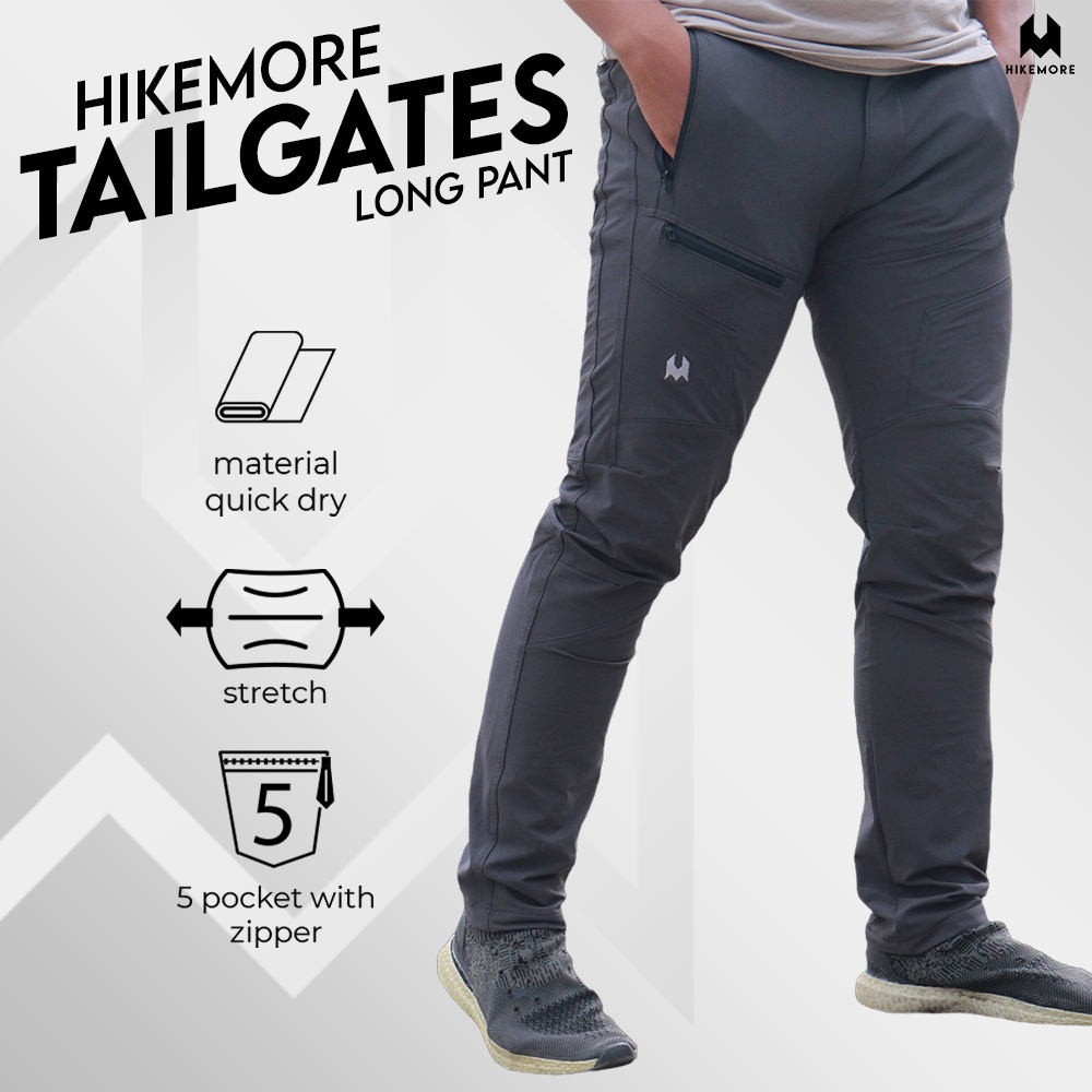 Hikemore Tailgates Celana Panjang Gunung Outdoor Cargo Quickdry Dry Fit Stretch Original LIVE