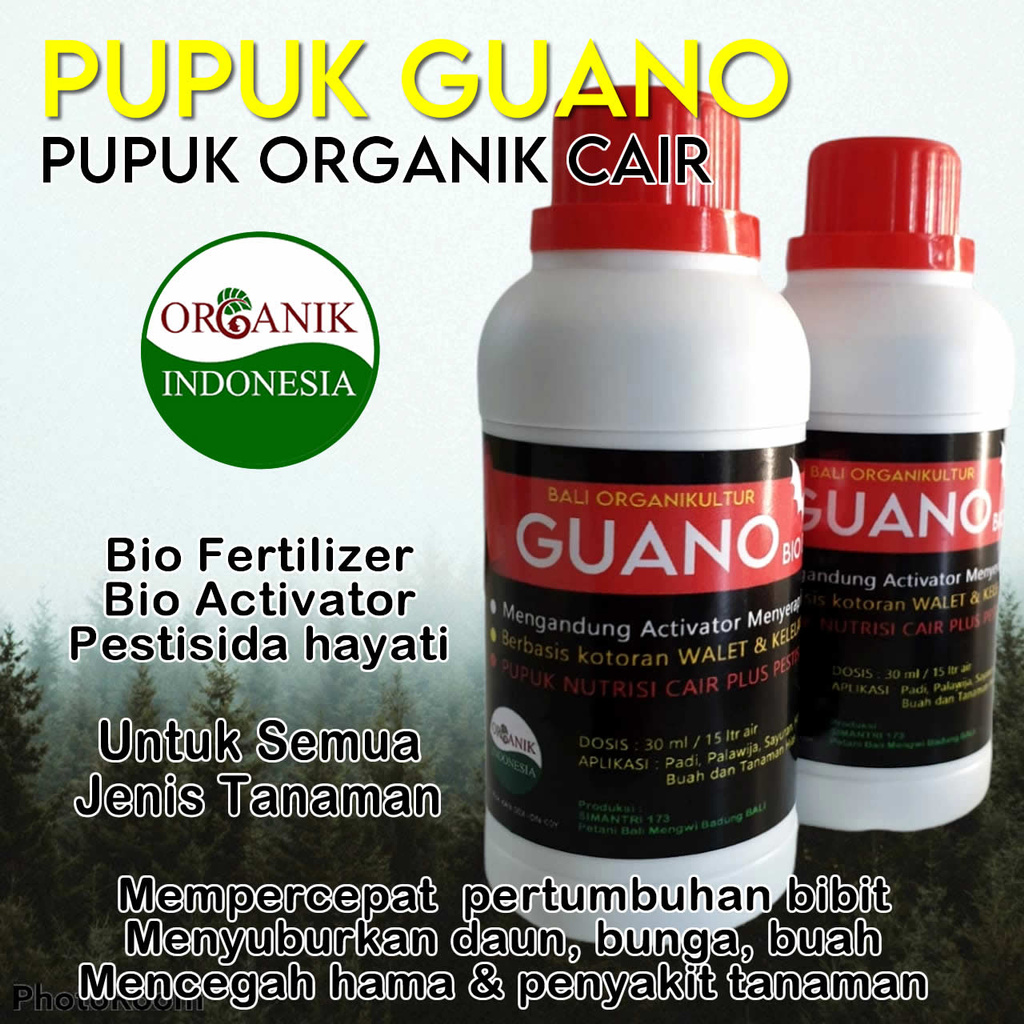 Pupuk Organik Cair Plus Pestisida Nabati POC Guano Booster | Pupuk Alami Organik