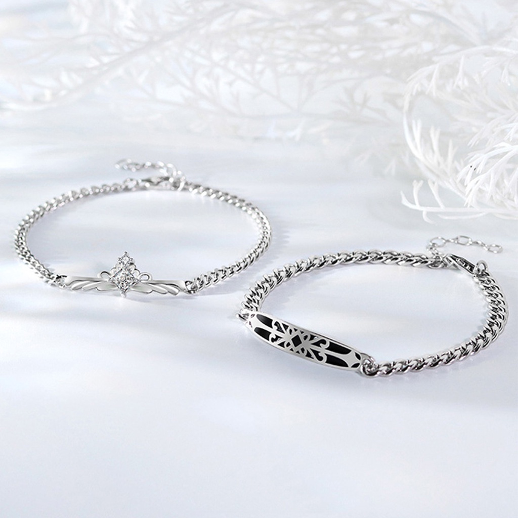 Hu Hu Hu Hu Hu Alat Bantu Pasang Kacamata♡ Gelang Pasangan Adjustable Bahan Tembaga Glossy Gaya Kasual Untuk Wanita