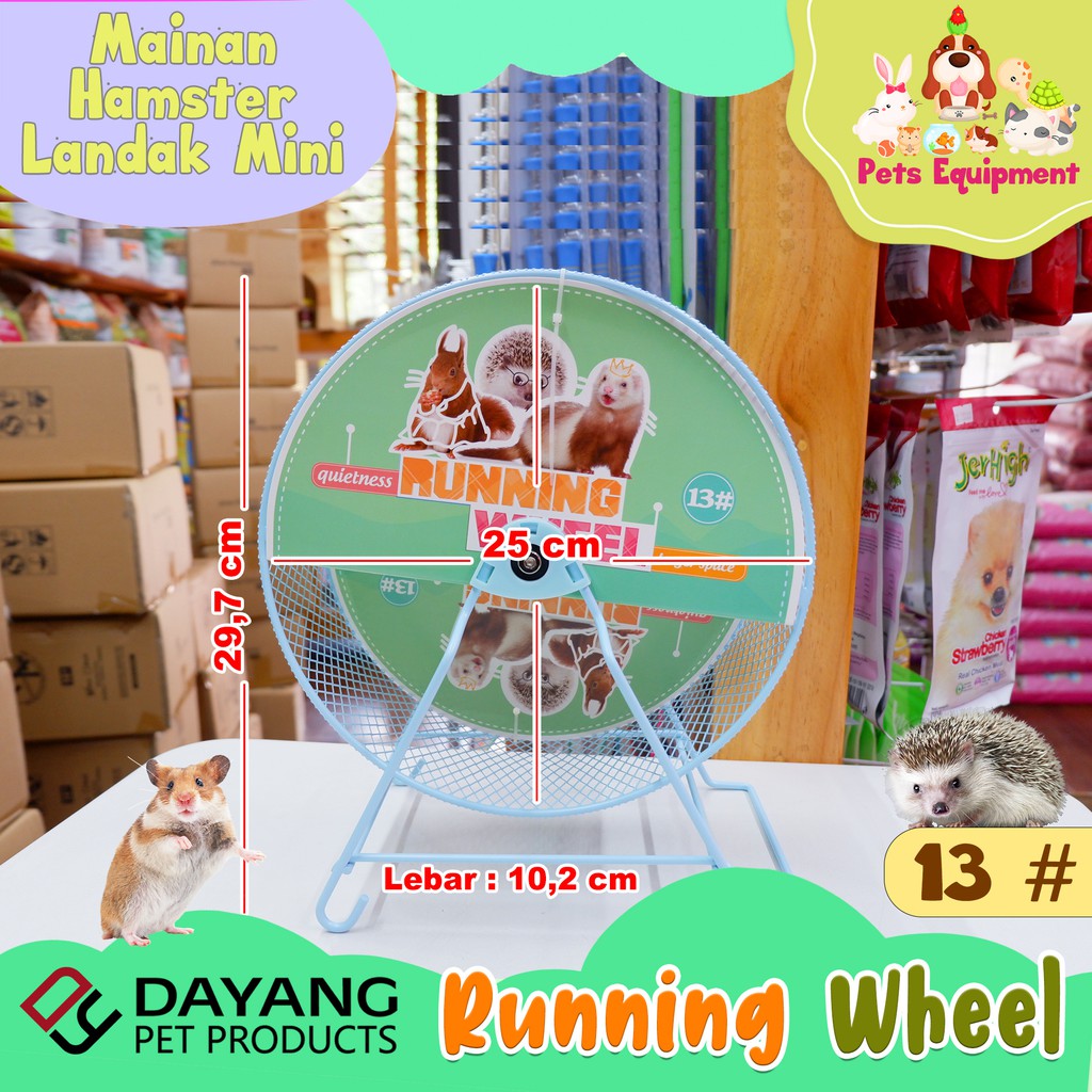 JOGGING WHEEL LANDAK MINI 25cm/RUNNING WHEEL LANDAK MINI FERRET/mainan landak mini ferret hamster