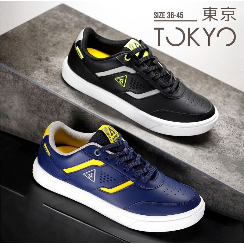 Aerostreet Tokyo Series - Sepatu Sneakers Casual Sport Pria Wanita Riku Osaka Rin Tokyo Oscar Massiv