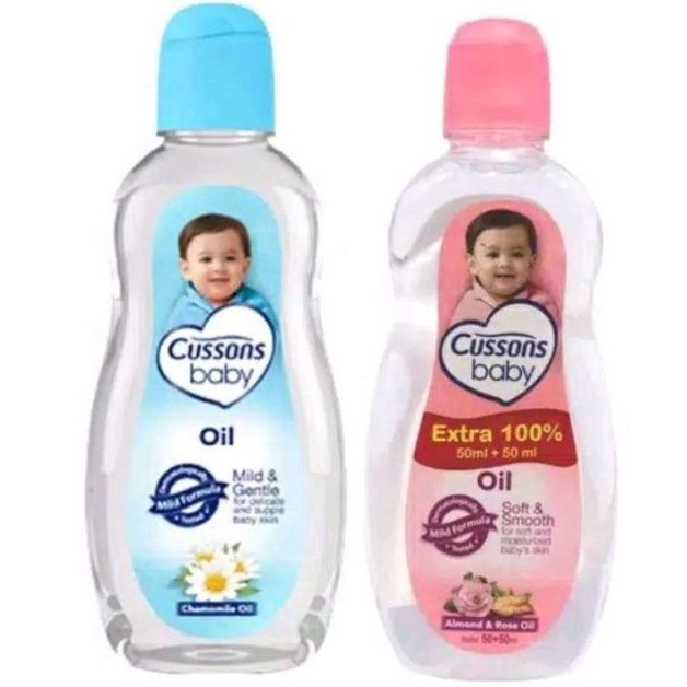 Cussons Baby Oil 100ml dan Ekstra 100ml+100ml